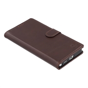 Custodia a portafoglio in pelle MyTPhone CardMate per Samsung Galaxy S26 Ultra - Marrone scuro