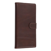 Custodia a portafoglio in pelle MyTPhone CardMate per Samsung Galaxy S26 Ultra - Marrone scuro