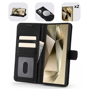 Custodia a portafoglio in pelle MyTPhone CardMate per Samsung Galaxy S24 Ultra - Nero
