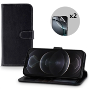 Custodia a portafoglio in pelle MyTPhone CardMate per iPhone 12/12 Pro
