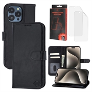 Custodia a portafoglio in pelle MyTPhone CardMate per iPhone 15 Pro