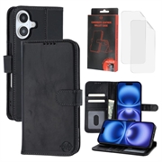 Custodia a portafoglio in pelle MyTPhone CardMate per iPhone 16 Plus