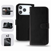 Custodia a portafoglio in pelle MyTPhone CardMate per iPhone 17 Pro