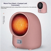 Termoventilatore da tavolo N4 da 400W con controllo intelligente della temperatura - Rosa