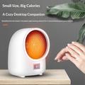 Riscaldatore da tavolo N4 da 400W con controllo intelligente della temperatura - Bianco