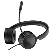 NUOVO BEE H360 Cuffia telefonica On Ear 3,5 mm / USB Microfono a cancellazione di rumore con microfono per computer PC Laptop Stereo