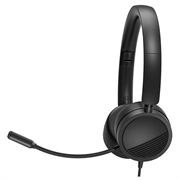 NUOVO BEE H360 Cuffia telefonica On Ear 3,5 mm / USB Microfono a cancellazione di rumore con microfono per computer PC Laptop Stereo