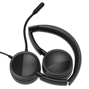 NUOVO BEE H360 Cuffia telefonica On Ear 3,5 mm / USB Microfono a cancellazione di rumore con microfono per computer PC Laptop Stereo