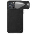 Custodia Rivestita in Pelle Nillkin CamShield S per iPhone 14 Pro