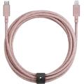 Native Union Night Cavo da USB-C a Lightning con fibbia in pelle - 3 m - Rosa