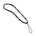 Ciondolo per cellulare con perline in pietra naturale, 16cm