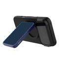 Portacarte Nillkin FiberMate in aramide con MagSafe e protezione RFID - Blu