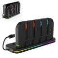 Nintendo Switch 1/2/OLED iPega PG-SW2062 Supporto di ricarica e raffreddamento 9 in 1 con RGB