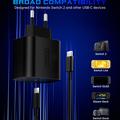 Caricabatterie USB-C rapido PD da 60W per Nintendo Switch 2/Lite/OLED con cavo da 2m