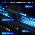 Caricabatterie USB-C rapido PD da 60W per Nintendo Switch 2/Lite/OLED con cavo da 2m