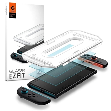 Pellicola salvaschermo Nintendo Switch 2 Spigen Glas.tR Ez Fit - 2 pezzi.
