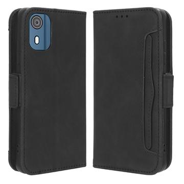 Custodia a Portafoglio Serie Cardholder per Nokia C02 - Nera