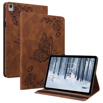 Nokia T21 Butterfly Series Custodia Folio - Marrone