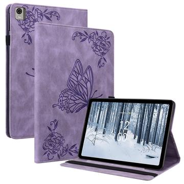 Custodia Per Nokia T21 In Pelle Con Supporto Pieghevole - TINGYR Cover Protettiva Antigraffio, Colore Oro Rosa
