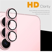 Samsung Galaxy S26 Northjo Protezione completa in metallo opaco e vetro temperato Protezione della lente della fotocamera - Rosa