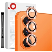 Set di protezioni per la fotocamera con strass per Samsung Galaxy S26+ Northjo - Arancione