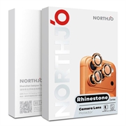 Set di protezioni per la fotocamera con strass per Samsung Galaxy S26+ Northjo - Arancione