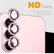 Set di protezioni per la fotocamera con strass per Samsung Galaxy S26+ Northjo - Rosa
