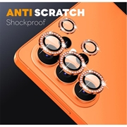 Set di protezioni per la fotocamera con strass per Samsung Galaxy S26 Ultra Northjo - Arancione