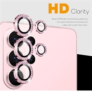 Set di protezioni per la fotocamera con strass per Samsung Galaxy S26 Ultra Northjo - Rosa
