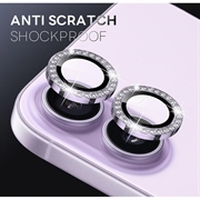 Set di protezioni per la fotocamera con strass per iPhone 17 Northjo - Viola