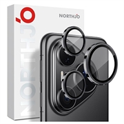 Set di protezioni per obiettivi della fotocamera Huawei Pura 80 Pro/80 Pro+ Northjo - Nero