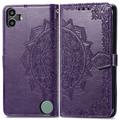 Custodia a portafoglio per Nothing CMF Phone 1 serie Mandala - Viola