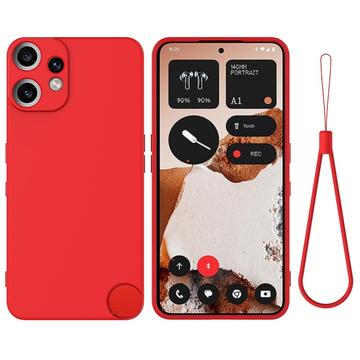 Custodia in silicone liquido con cinghia a mano per Nothing CMF Phone 2 Pro