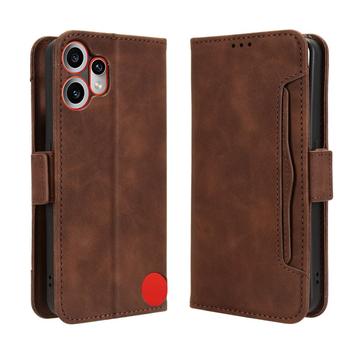 Custodia a portafoglio per Nothing CMF Phone 2 Pro - Marrone