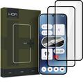 Proteggi Schermo in Vetro Temperato Hofi Premium Pro+ per Nothing Phone (2a) - 2 Pezzi - Bordo Nero