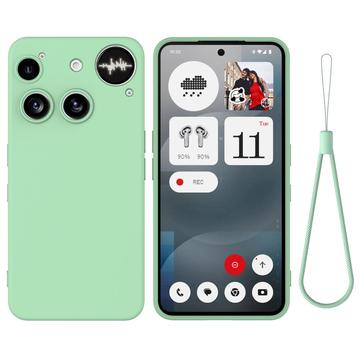 Custodia in silicone liquido con cinghia a mano per Nothing Phone (3)