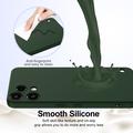 Custodia in silicone liquido per Nothing Phone (3a) Lite - compatibile con MagSafe - Verde Scuro
