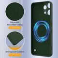 Custodia in silicone liquido per Nothing Phone (3a) Lite - compatibile con MagSafe - Verde Scuro