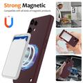 Custodia in silicone liquido per Nothing Phone (3a) Lite - compatibile con MagSafe - Vino Rosso