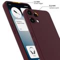 Custodia in silicone liquido per Nothing Phone (3a) Lite - compatibile con MagSafe - Vino Rosso