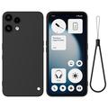 Custodia in silicone liquido con cinghia a mano per Nothing Phone (3a) Lite