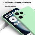 Custodia in silicone liquido con cinghia a mano per Nothing Phone (3a) Lite - Verde
