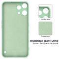 Custodia in silicone liquido con cinghia a mano per Nothing Phone (3a) Lite - Verde