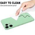 Custodia in silicone liquido con cinghia a mano per Nothing Phone (3a) Lite - Verde