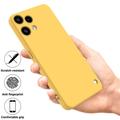 Custodia in silicone liquido con cinghia a mano per Nothing Phone (3a) Lite - Gialla