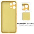 Custodia in silicone liquido con cinghia a mano per Nothing Phone (3a) Lite - Gialla