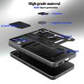 Custodia ibrida con anello rotante e protezione per fotocamera per Nothing Phone (3a) Lite - Nera