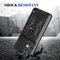 Custodia ibrida con anello rotante e protezione per fotocamera per Nothing Phone (3a) Lite - Nera