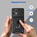 Custodia ibrida con anello rotante e protezione per fotocamera per Nothing Phone (3a) Lite - Nera