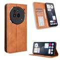 Custodia a portafoglio con chiusura magnetica per Nothing Phone (3a) Pro - Marrone